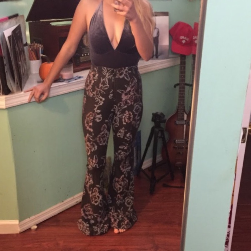 Freepeople Floral flair pants